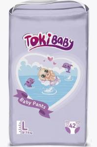 Подгузники-трусики TOKIBABY детские L 42шт