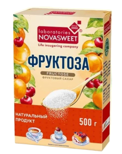 Фруктоза Novasweet 500 г в коробке порошок